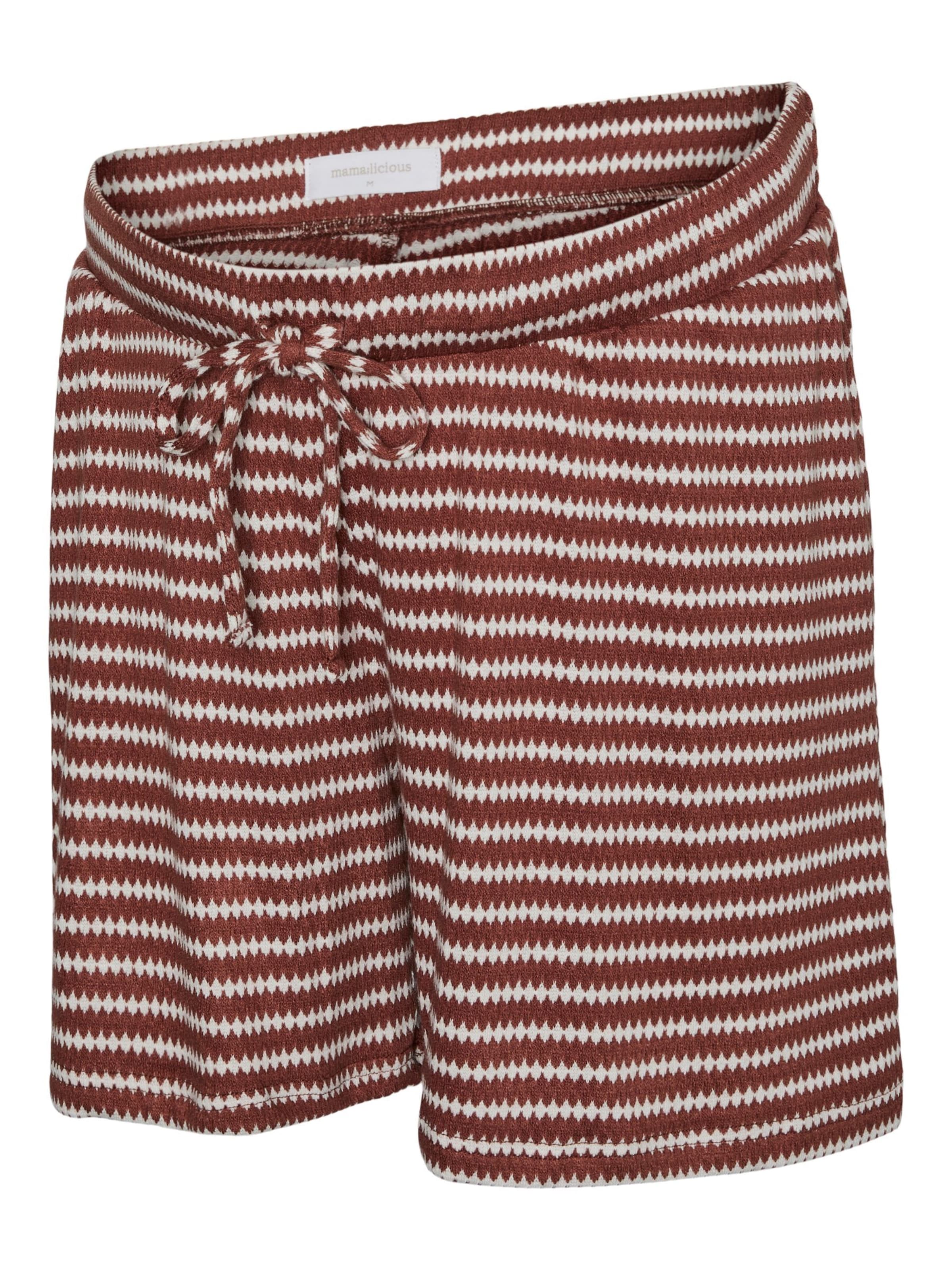 MAMALICIOUS Regular Pants in Brown: front