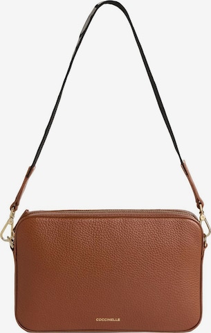 Sac bandoulière 'Tebe' Coccinelle en marron : devant