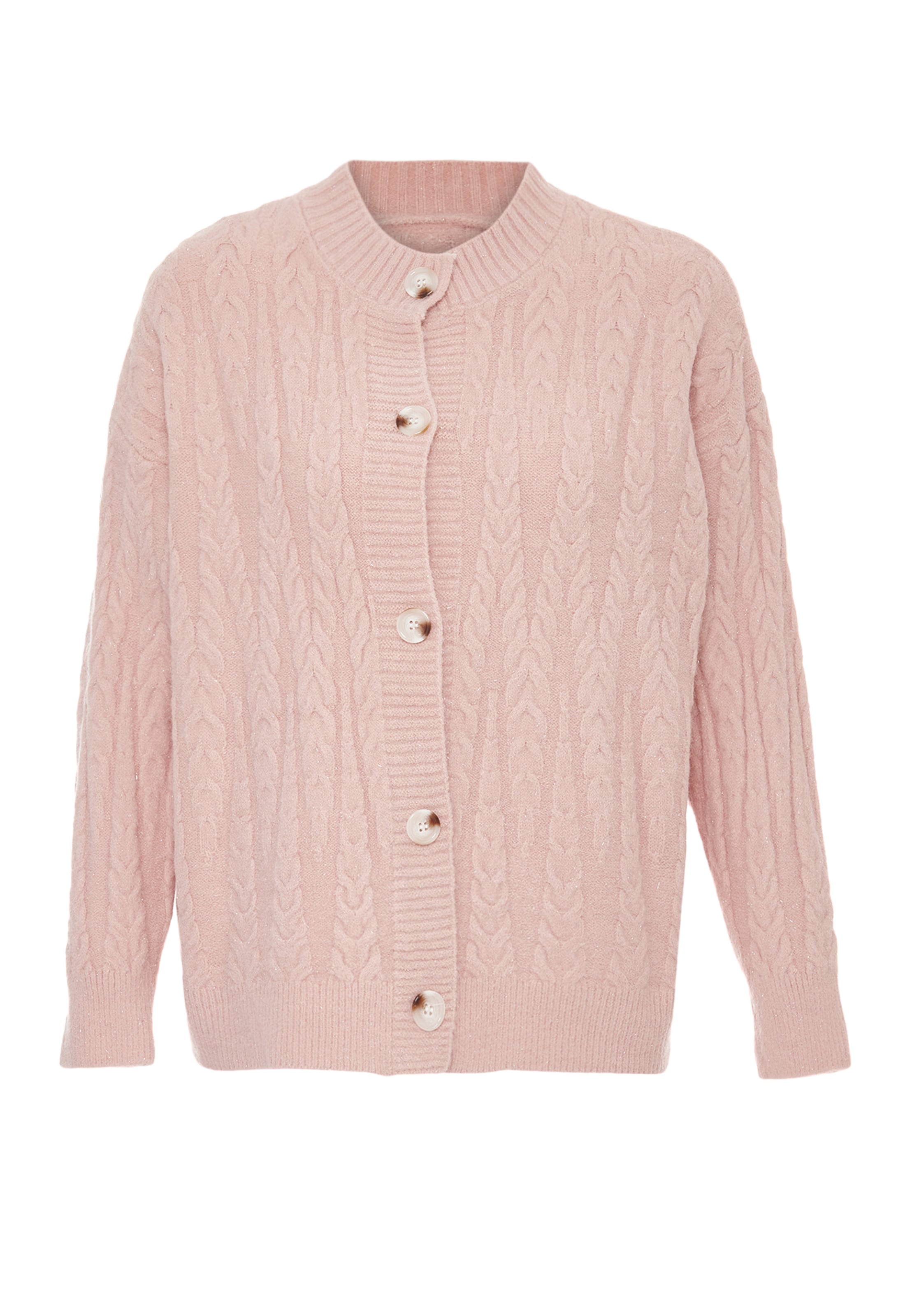 NALLY Gebreid vest in Oranje: voorkant