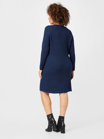 ONLY Carmakoma Knitted dress in Blue