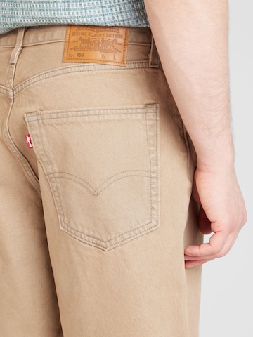 LEVI'S ® Voľný strih Džínsy '468 Loose Shorts' - Hnedá