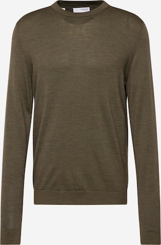 SELECTED HOMME Sweater 'Town' in Brown: front