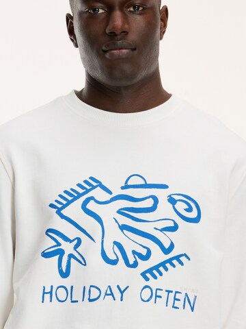 Shiwi Sweatshirt 'HOLIDAY OFTEN' in Weiß