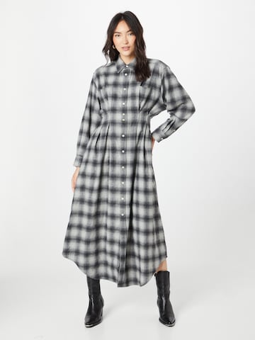 HOPE Shirt dress 'AMEND' in Grey: front