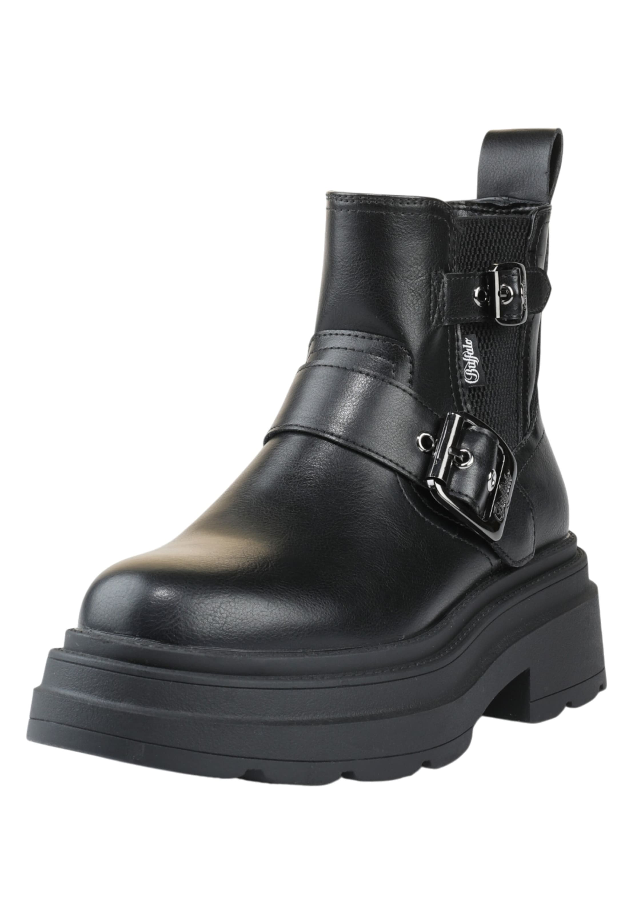 BUFFALO Stiefelette in Schwarz: Vorderseite