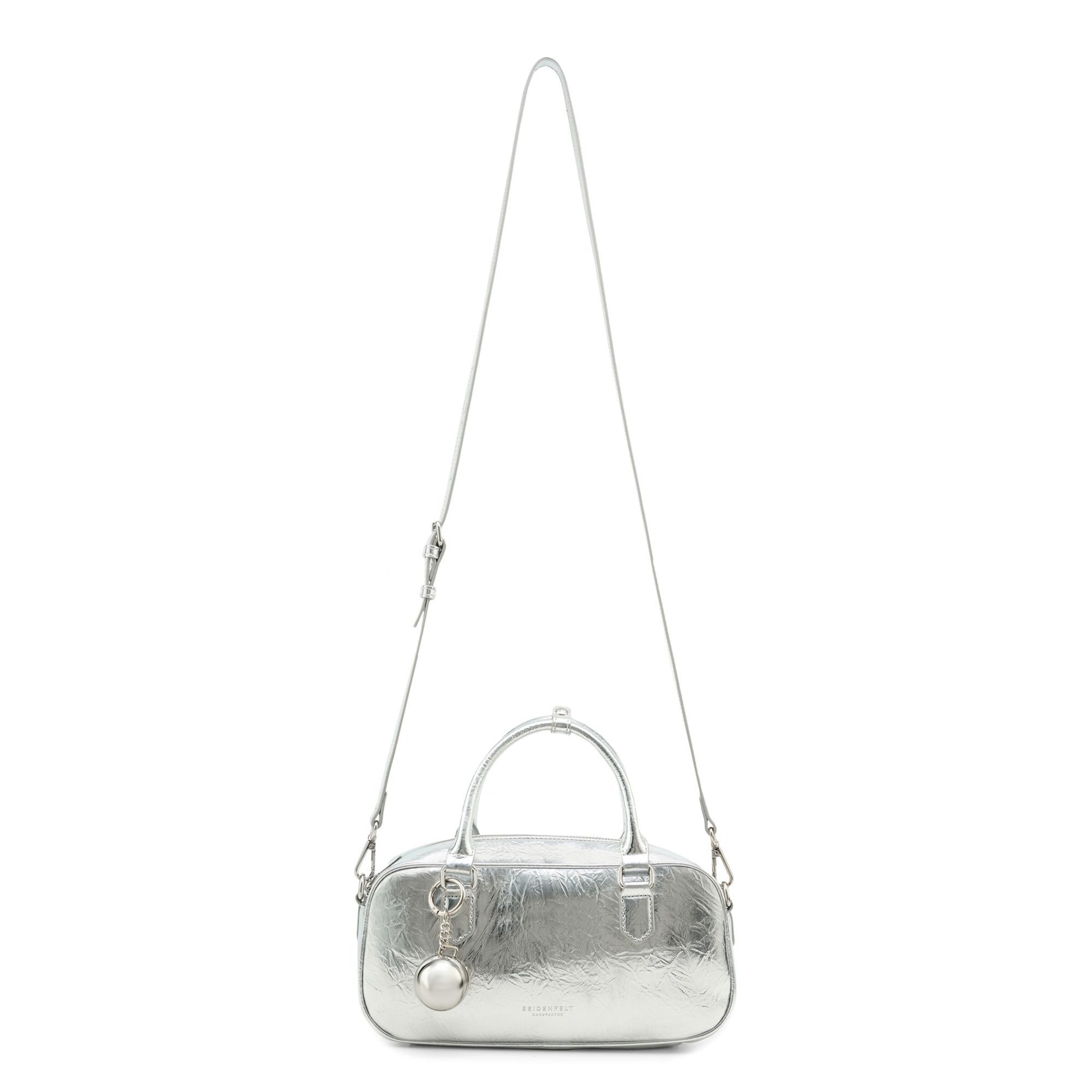 Seidenfelt Handbag 'Lofdal' in Silver: front