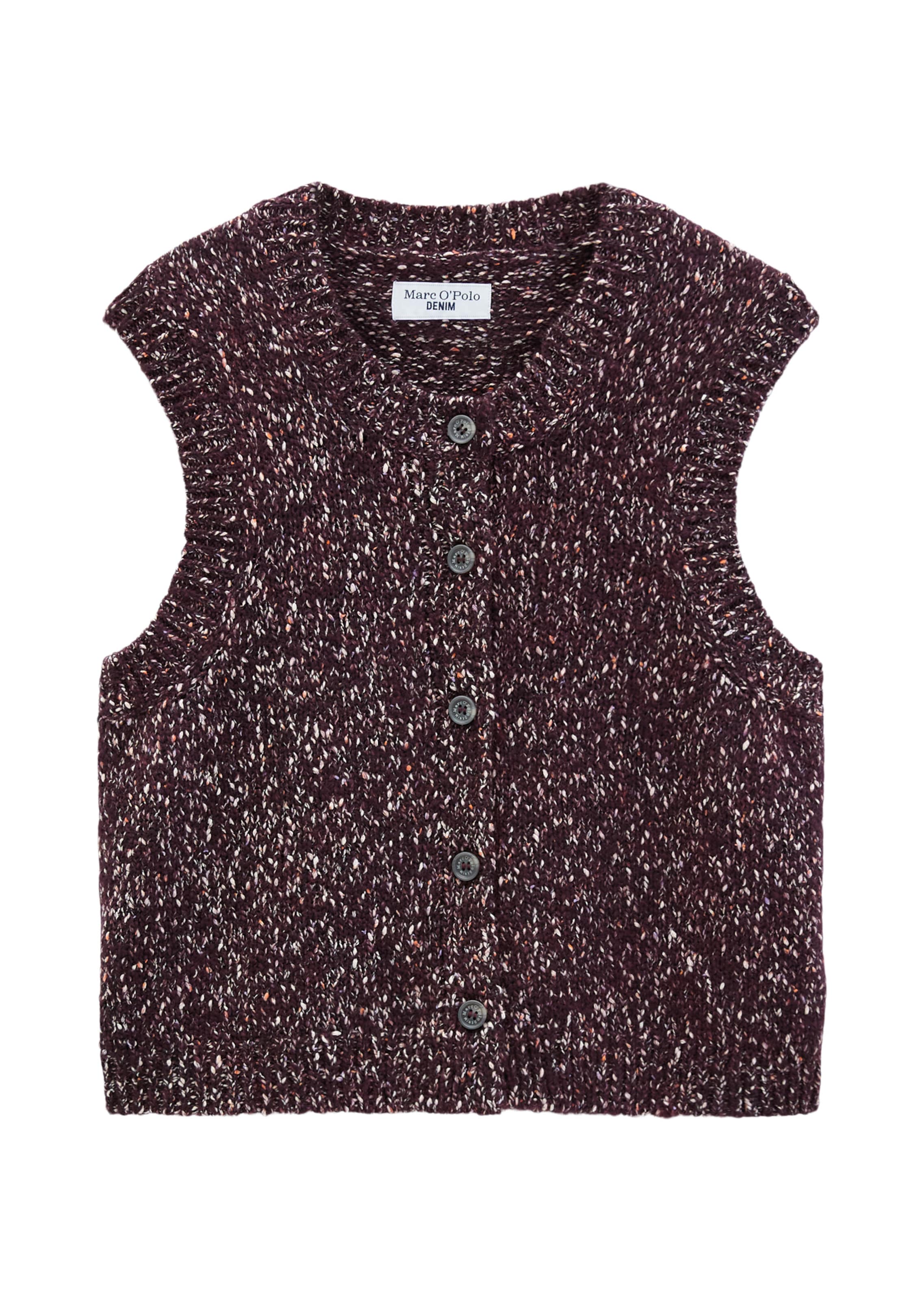 Marc O'Polo DENIM Gebreid vest in Rood: voorkant