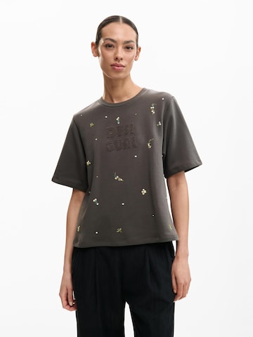 Desigual Μπλουζάκι σε καφέ: μπροστά