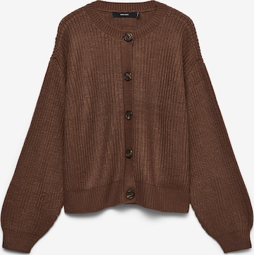 VERO MODA Плетена жилетка 'VMLea' в кафяво: отпред
