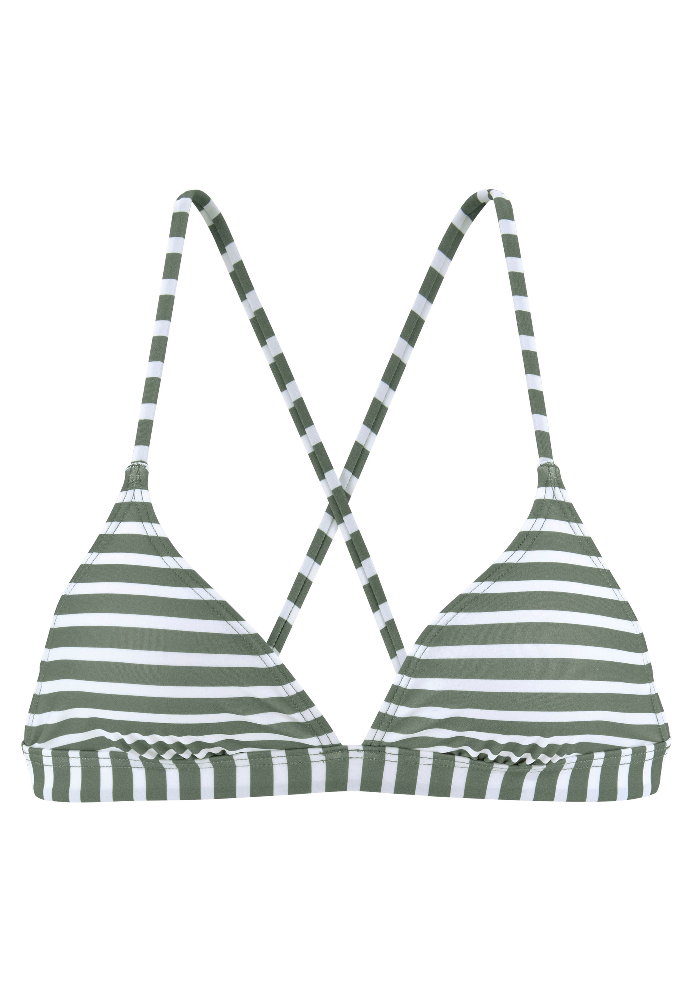 Triangolo Top per bikini di VENICE BEACH in verde: frontale