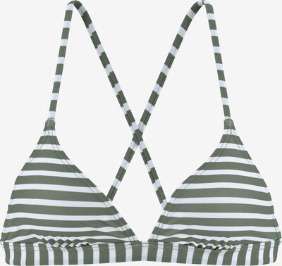 VENICE BEACH Hauts de bikini en vert / blanc, Vue avec produit