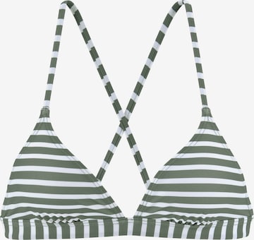 VENICE BEACH Triangel Bikinitop in Groen: voorkant