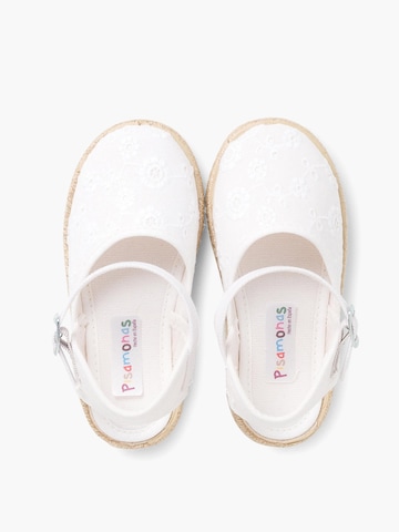 Sandales Pisamonas en blanc