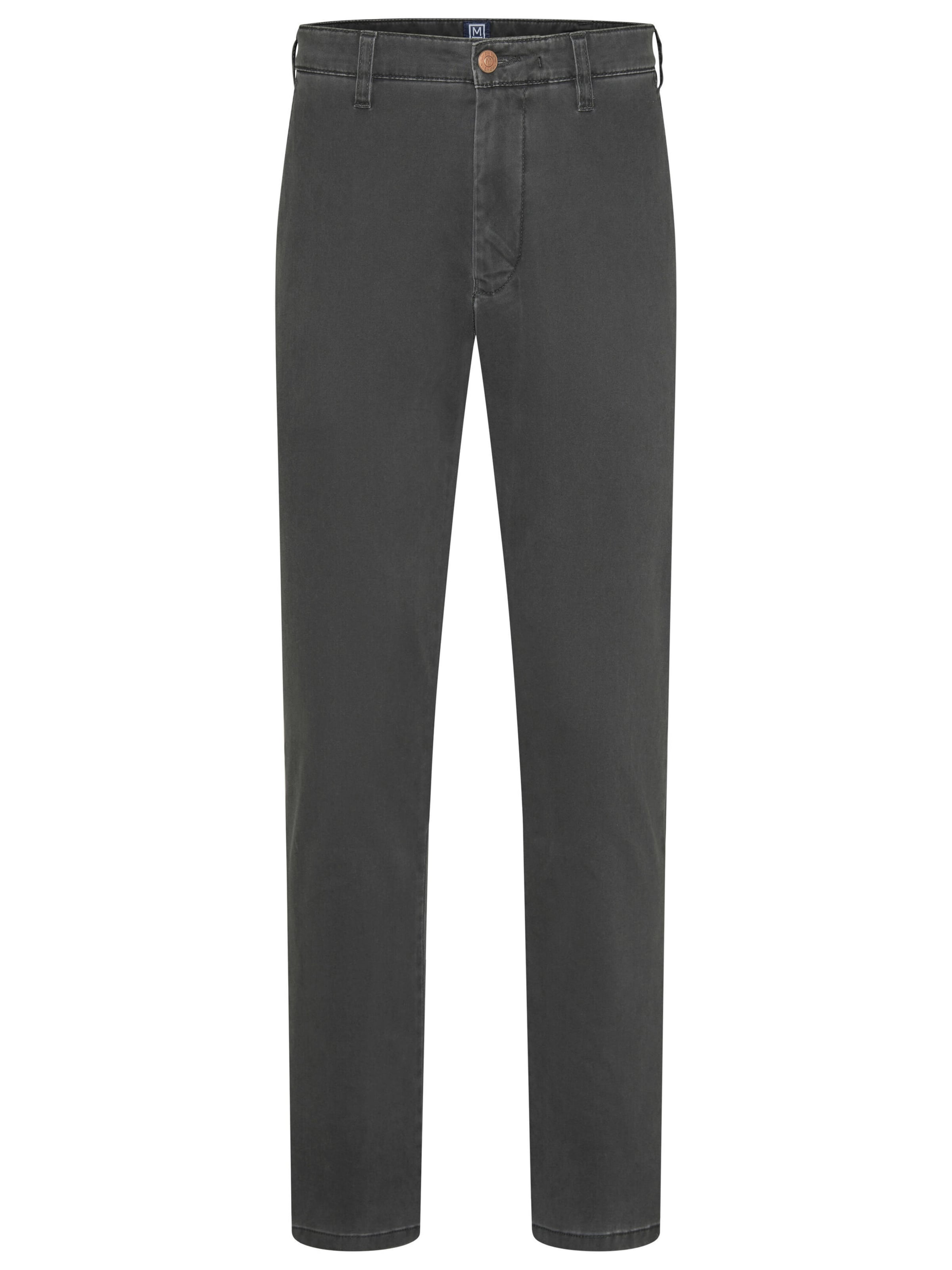MEYER Slimfit Chino in Grijs: voorkant