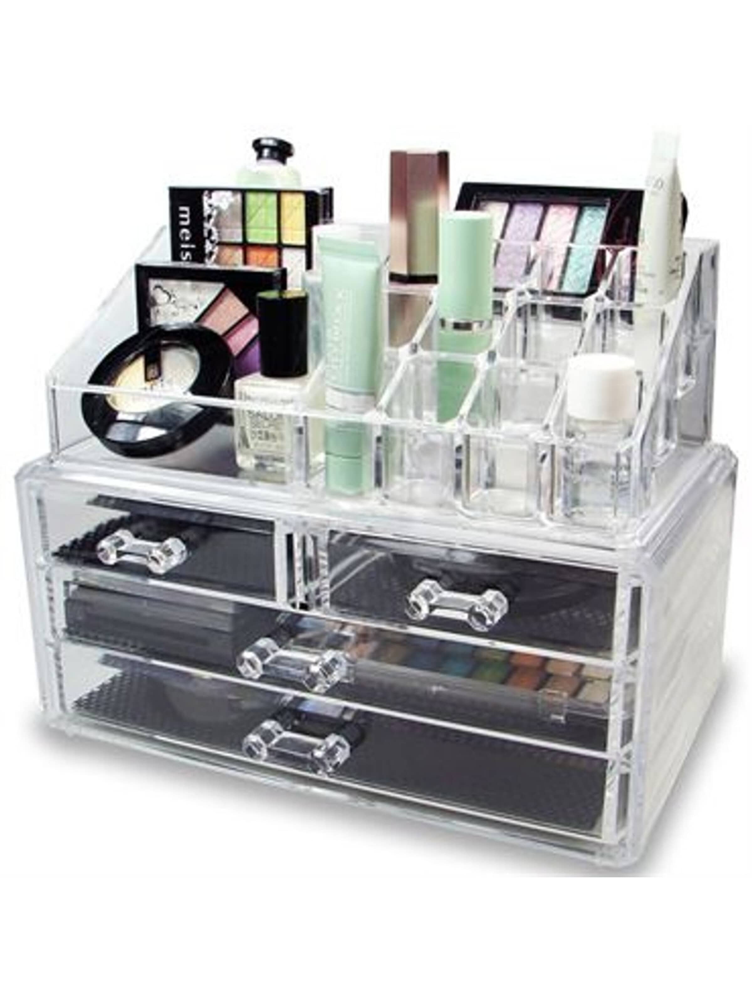 UNIQ Beauty Jewelry storage 'UNIQ Jewellery / Makeup Organiser acrylic with 4 drawers - SF 1155' in Transparent
