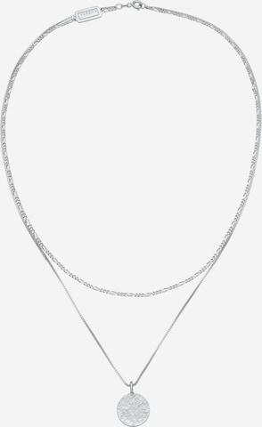 KUZZOI Ketting 'Geo' in Zilver: voorkant