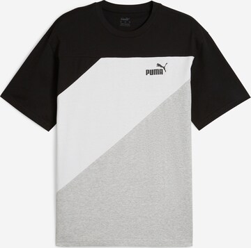 T-Shirt fonctionnel 'Power' PUMA en gris : devant