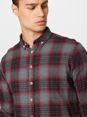 Kronstadt Regular fit Button Up Shirt 'Dean' in Red