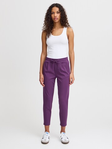 Coupe slim Pantalon 'KATE' ICHI en violet