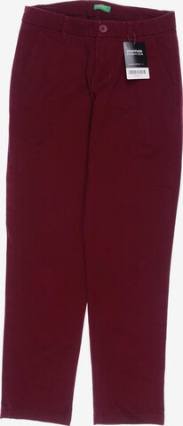 UNITED COLORS OF BENETTON Pants in XXS in Red: front