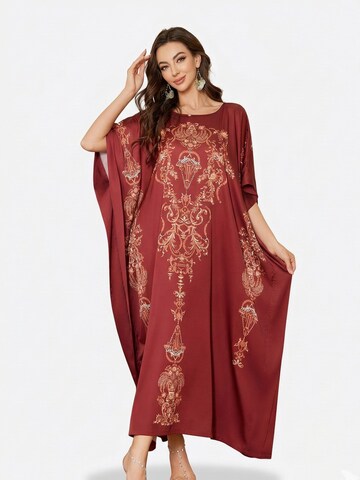 Vivi Idee Morgenmantel 'Kaftan'‌‌‌ in Rot: Vorderseite