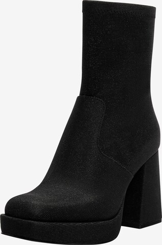 Bottines Pull&Bear en noir : devant