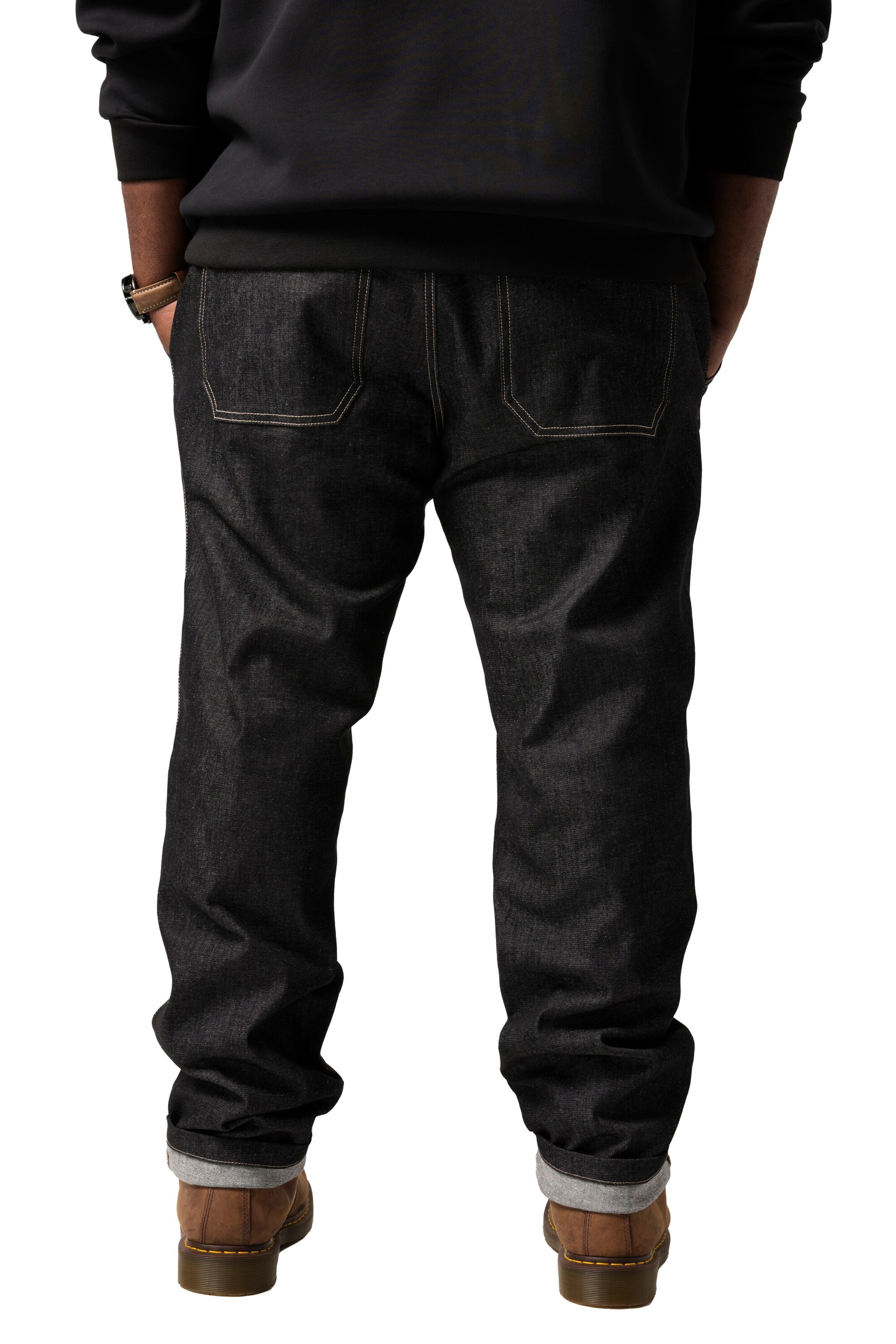 STHUGE Loosefit Jeans in Zwart