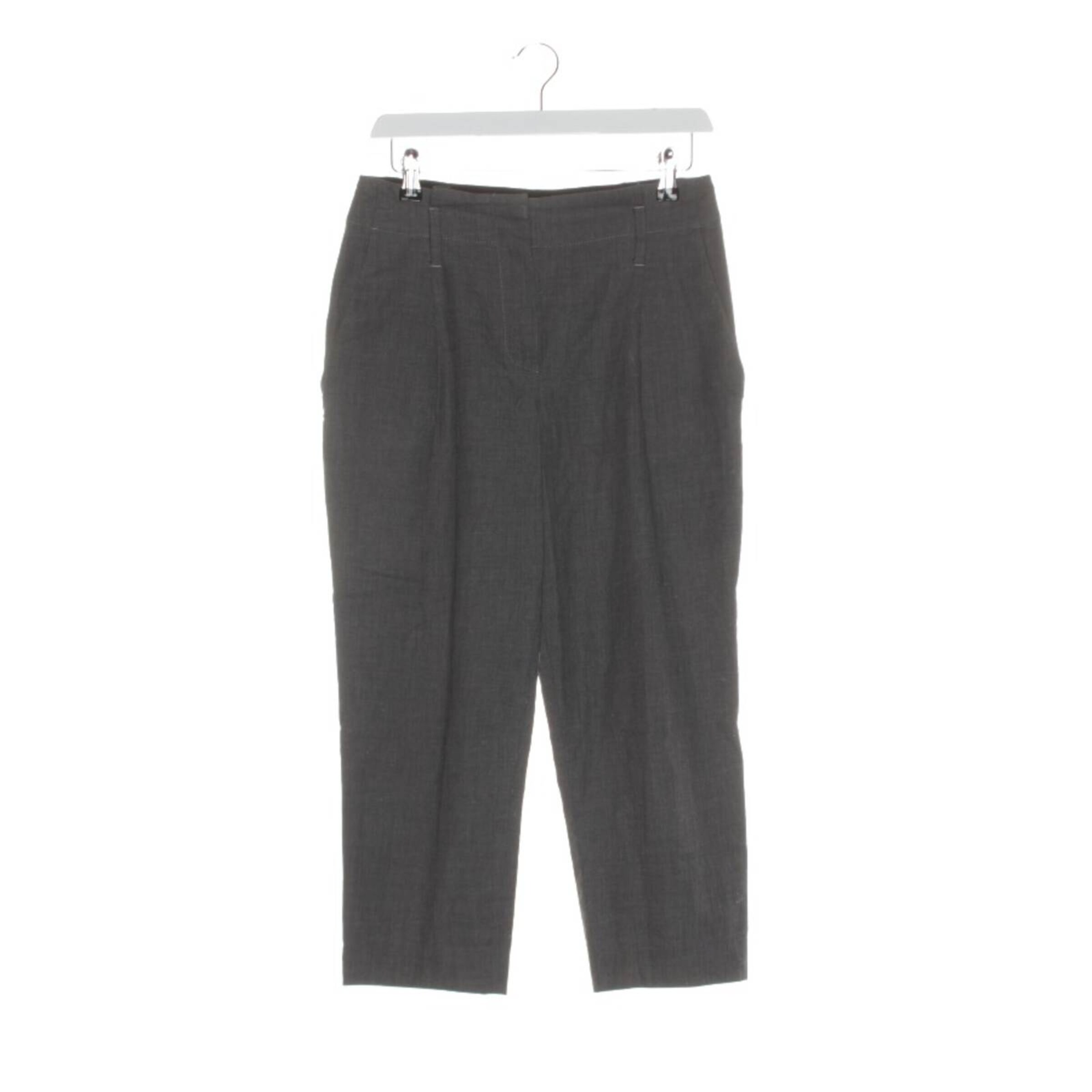 Brunello Cucinelli Pants in XS in Grey: front