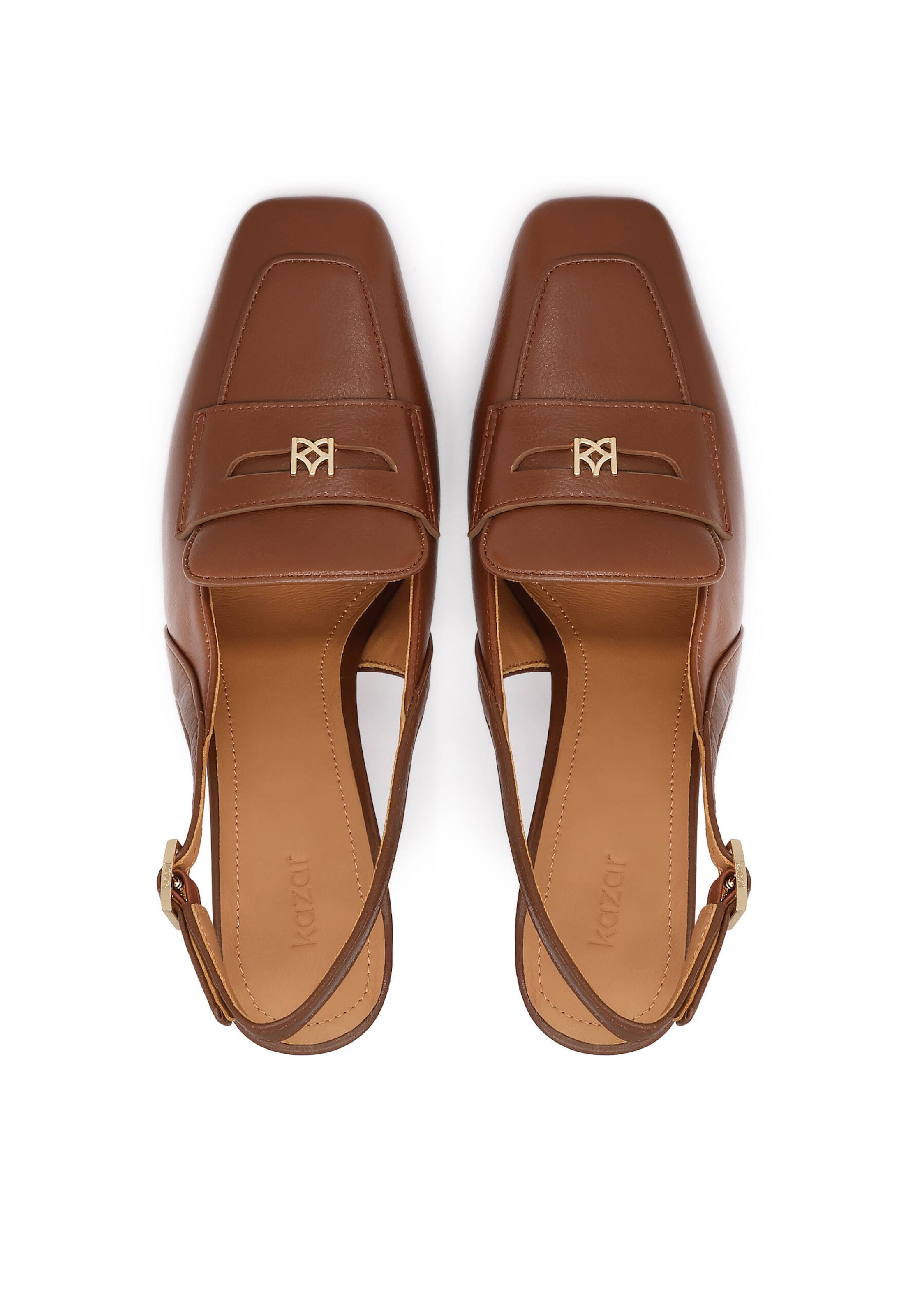 Kazar Slingback Pumps in Brown