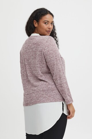 Fransa Curve Sweater 'REXAN' in Purple