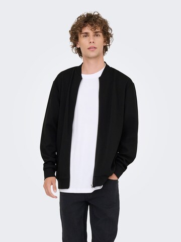 Vestes en maille 'ONSNEWKODYL' Only & Sons en noir : devant