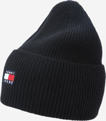 Tommy Jeans Beanie 'HERITAGE' in Black: front