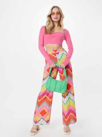 Wide leg Pantaloni di Emily Van Den Bergh in colori misti