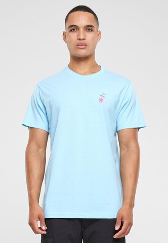 Mister Tee Shirt 'Good Vibes Drink' in Blue: front