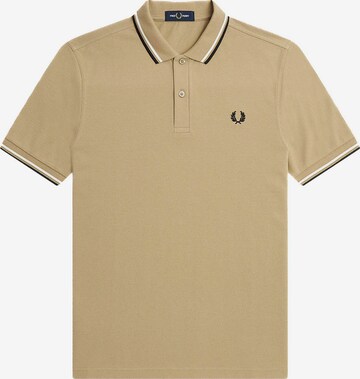 T-Shirt Fred Perry en beige : devant