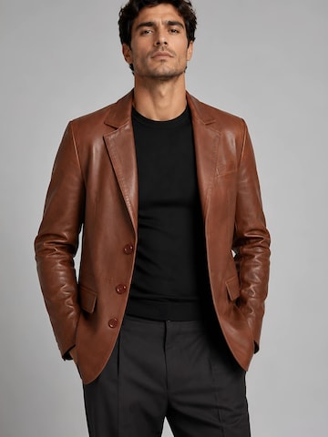 Coupe regular Veste de costume 'Hype' CYCAS D'OR en marron