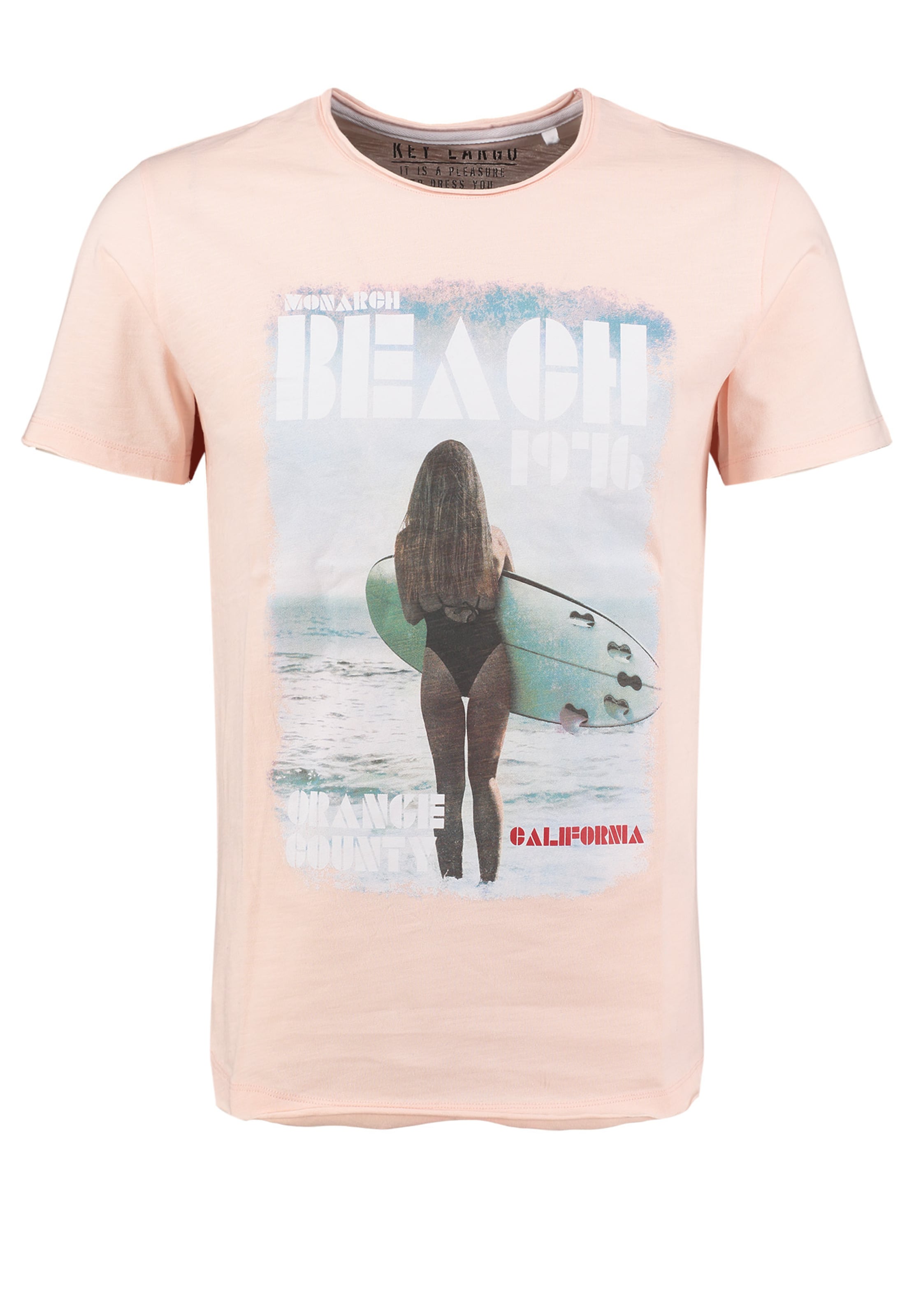 Maglietta 'KLMONARCH BEACH' di Key Largo in rosa: frontale