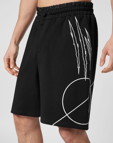 Plein Sport - regular Pantalón deportivo 'Scratch' en negro