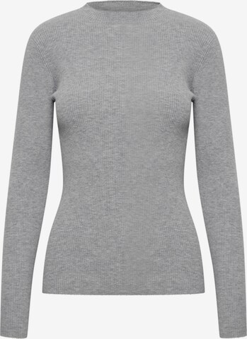 ICHI Sweater 'AVIVA' in Grey: front