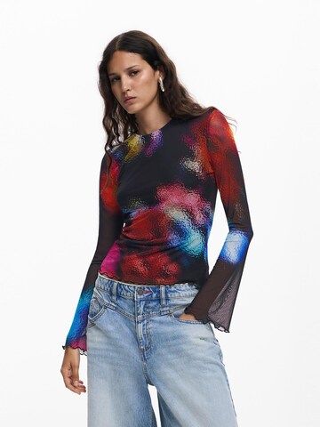 juoda Desigual Marškinėliai: priekis