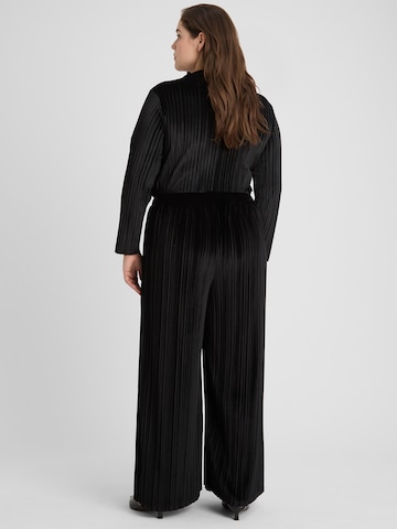 Guido Maria Kretschmer Curvy - Pierna ancha Pantalón 'Felicitas' en negro