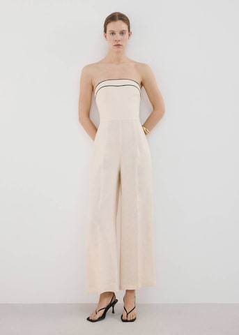 MANGO Kezeslábas 'Corso' - bézs: elől