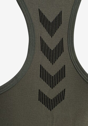 Hummel Bustier Sport-BH in Grün