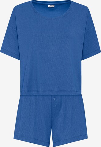 LSCN by LASCANA Short Pajama Set in Blue: front