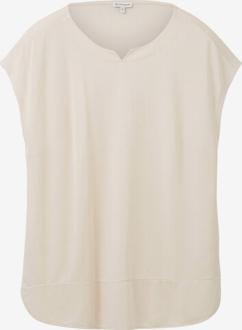 Tom Tailor Women + T-Shirt in Beige: predná strana