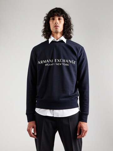 ARMANI EXCHANGE Μπλούζα φούτερ σε μπλε: μπροστά