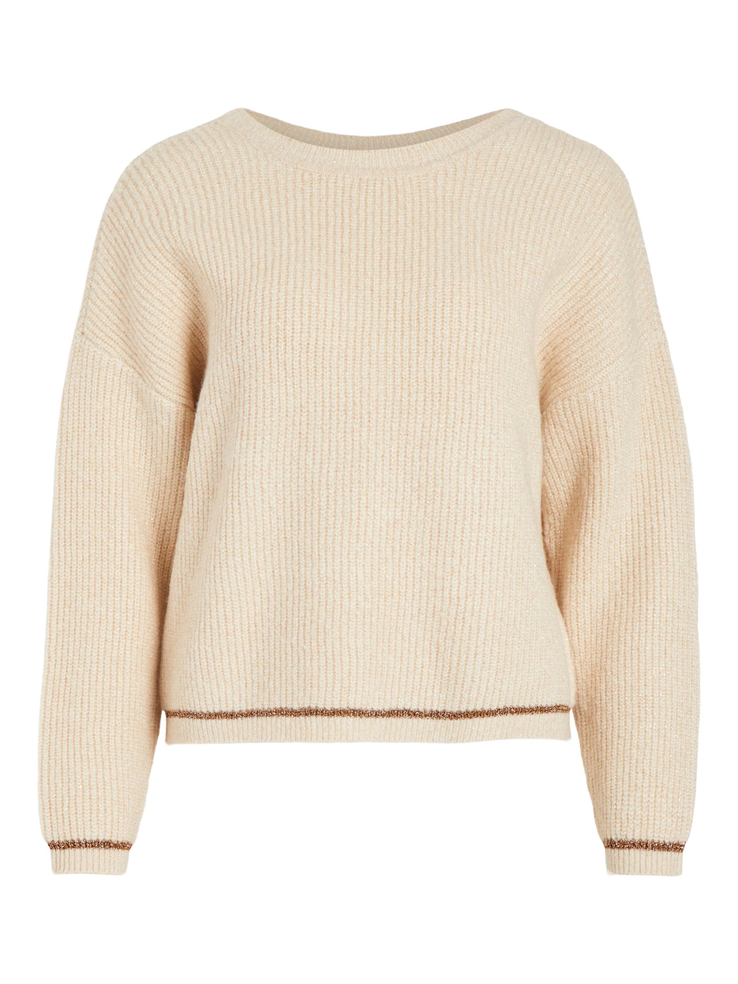 VILA Pullover 'Jilly' in Beige: Vorderseite