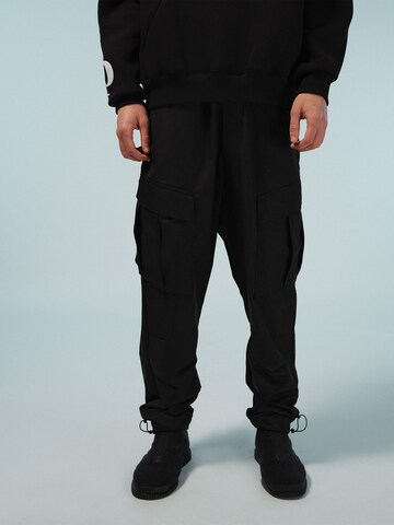 Pacemaker Tapered Broek 'Bennet' in Zwart: voorkant