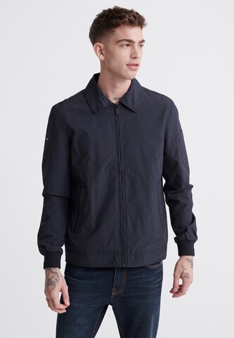 Superdry Between-Season Jacket 'HARRINGTON' in Blue: front