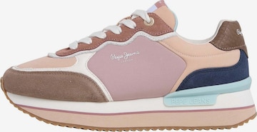 Sneaker bassa 'Rusper Combi W' di Pepe Jeans in marrone: frontale